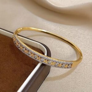 Zirconia Cuff Bangle