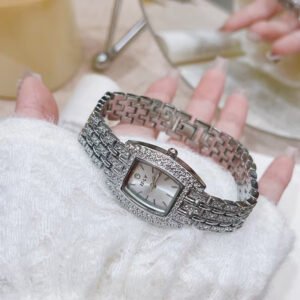 Elegant & Stylish Silver Zircon Watch