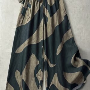 Ladies' Floral Print Casual Wide Leg Pants | Suitable For Spring, Summer, Fall Seasons